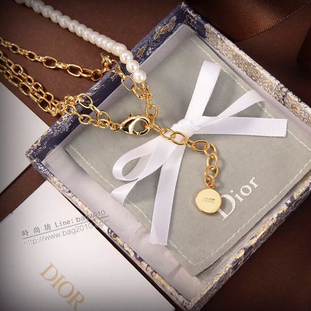 Dior飾品 迪奧經典熱銷專櫃新款雙層項鏈  zgd1057
